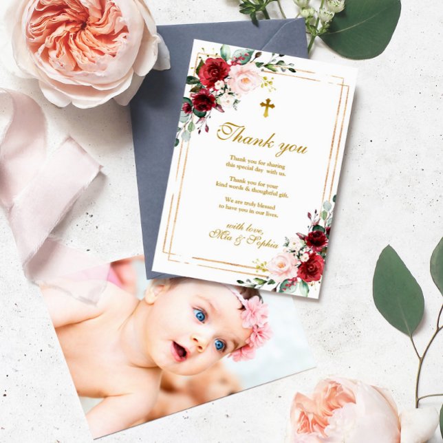 Rosa de Marsala e Cartões de agradecimentos Dourad (Criador carregado)