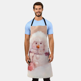 Rosa de Natal e Branca Fluffy Snowman