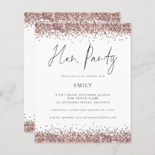 Rosa de Orçamento Dourado Glitter