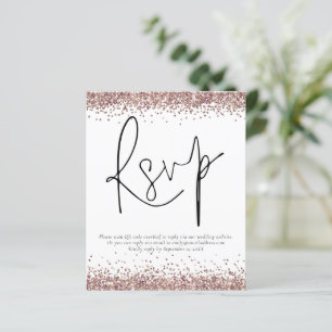 Rosa de Orçamento Glitter Dourado Glitter Código Q