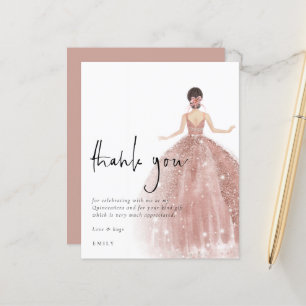 Rosa de Orçamento Obrigado Castanho Quinceañera