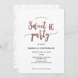 rosa de ouro doce 16 convite