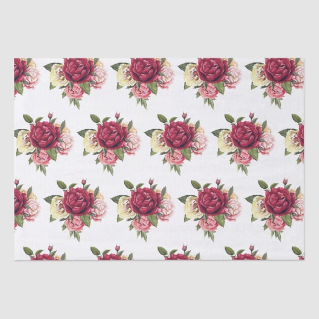 Rosa de papel tecidular (Frente )