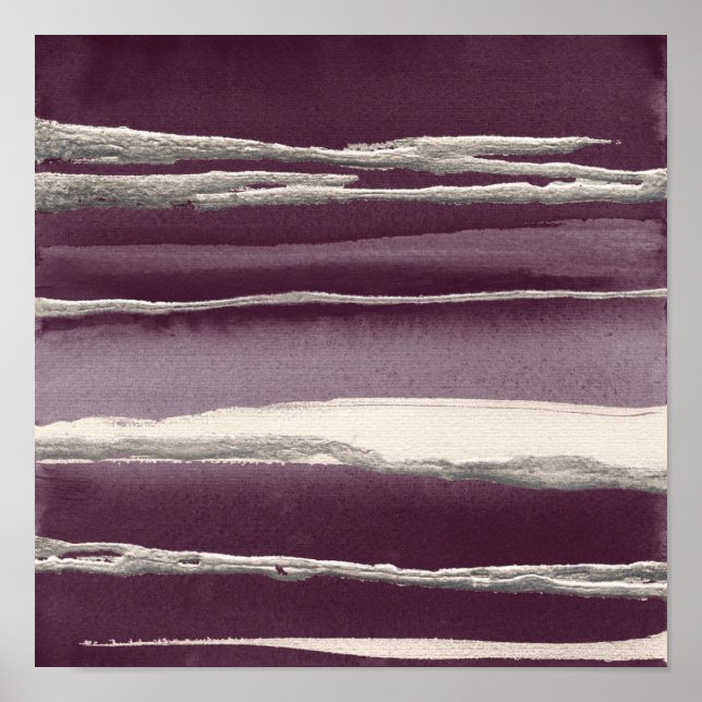 Rosa de prata Impressão roxa (Frente)