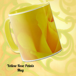 Rosa de Sonho Amarelo - Xícara de Mug