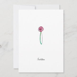 Rosa    de Vidro Obtido - Convite CP