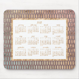Rosa do Calendário para o ouro do Mouse pads para