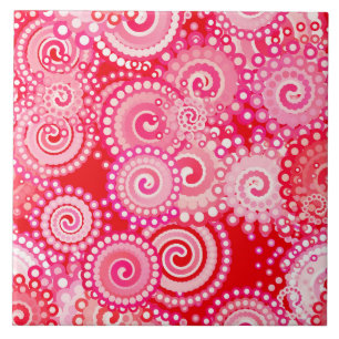 Rosa do teste padrão do redemoinho do Fractal, o
