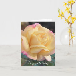 Rosa Dourada de Verão - Cartão de Aniversário