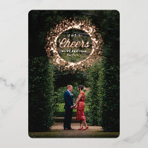 Rosa Dourado Brilhante Alegria Ano Novo