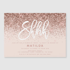 Rosa dourado, brilho moderno aniversário surpresa