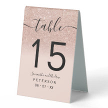 Rosa dourado brilho ombre blush cor-de-rosa mesa