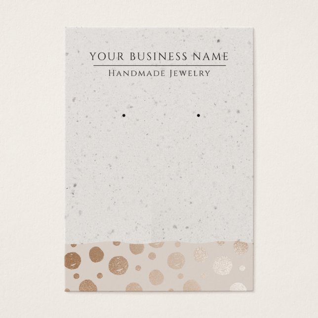 Rosa Dourado Círculos com Placas de Exibição Moder (Frente)