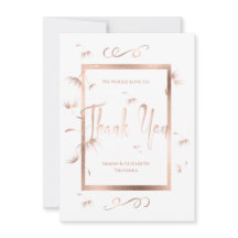 Rosa Dourado Dandelion Fluff Casamento Obrigado