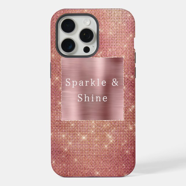 Rosa Dourado Glam Sparkle (Verso)