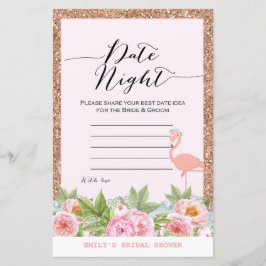 Rosa Dourado jogo do Chá de panela Flamingo IMPRES