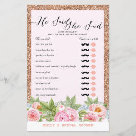 Rosa Dourado jogo do Chá de panela Flamingo IMPRES