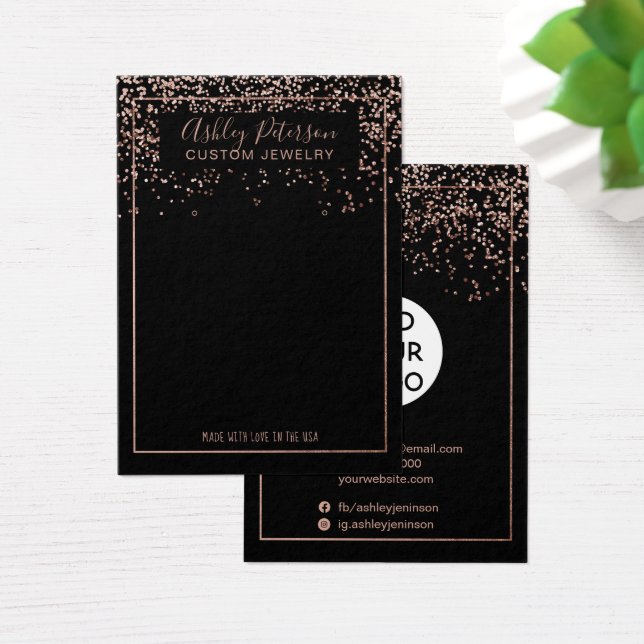 Rosa dourado logótipo preto, cartaz (Mesa)