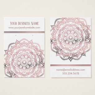 Rosa Dourado Mandala sobre placas de exibição br