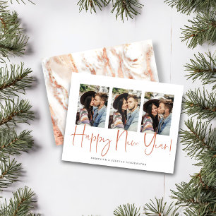 Rosa Dourado Marble de Ano Novo Manuscrito de Orça