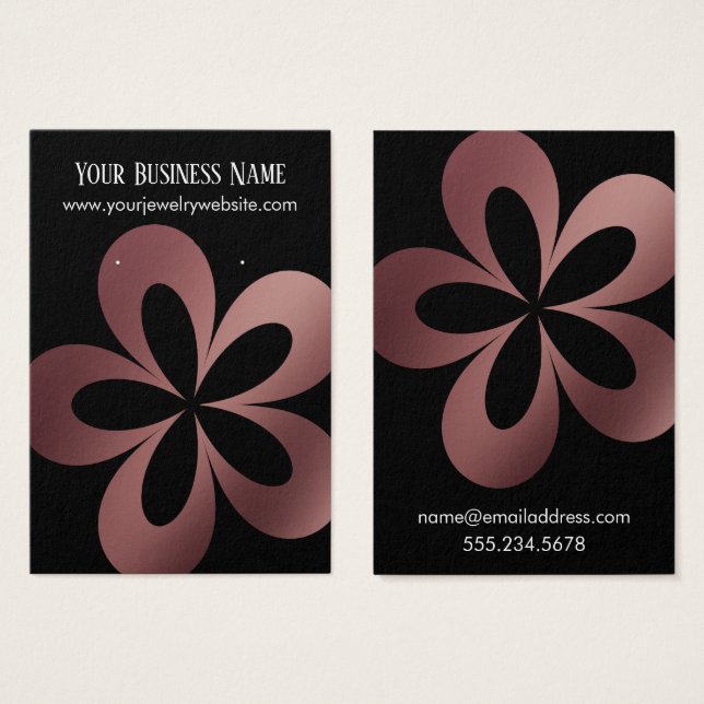 Rosa Dourado no visor do retentor preto do ventila (Frente & Verso)