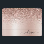 Rosa Dourado - Nome do Monograma do Metal com Lant<br><div class="desc">Rosa Dourado - Mala de Laptop de Nome do Monograma com Folha Cor-de-Rosa Esbranquiçada Folha de Folha Metálica Glitter Esmagada. Isto faz o doce e perfeito aniversário de 16 anos, casamento, chá de panela, aniversário, chá de fraldas ou festa de solteira presente para alguém que ama luxo de luxo e...</div>