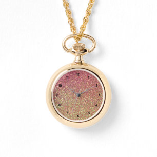 Rosa Dourado relâmpago Dourado à volta do relógio