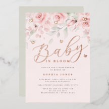 Rosa Dourado Sage Floral Butterfly Baby In Bloom