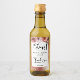 Rosa Dourado, Vidro Espelhado, Vinho, Rótulo De F