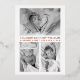 Rosa Dourado White 3 Foto Olá Bebê Nascido Recém-N