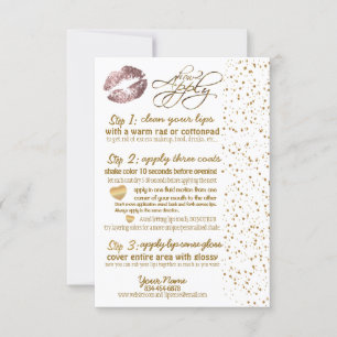 Rosa Dusty e instruções Douradas do clipe de fetti