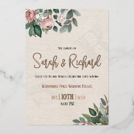 Rosa Dusty e Quintal Botânico Verde