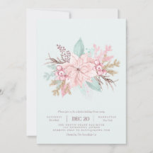 Rosa É a Temporada Convite de Jantar de Fim de Ano