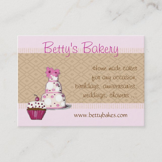 Rosa e cartão de visita da padaria de Brown (Frente)