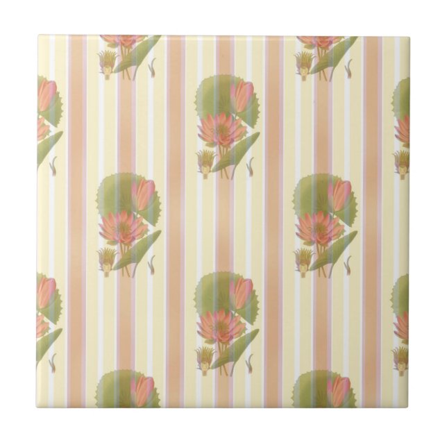 Rosa e flor de lótus macios (Frente)