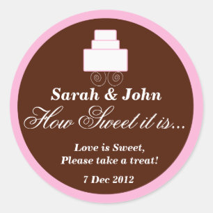 Rosa e marrom como doce é etiqueta