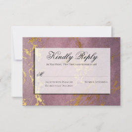 Rosa Elegante e RSVP Dourado, responda