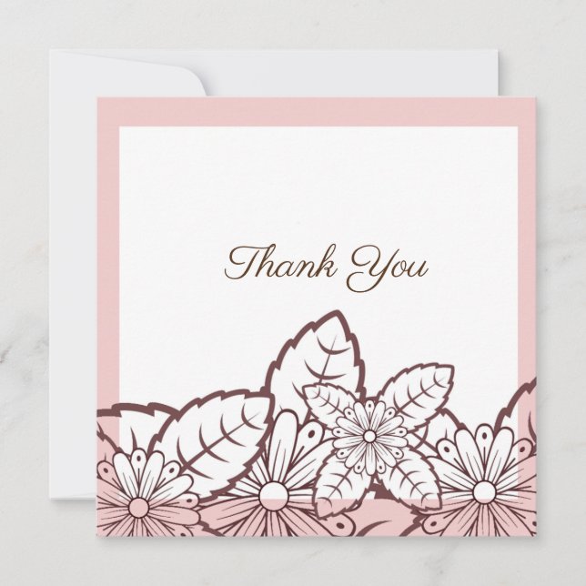 Rosa elegante simples (Frente)