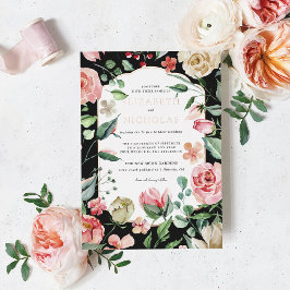 Rosa Escura | Florais Românticos de Casamento de P