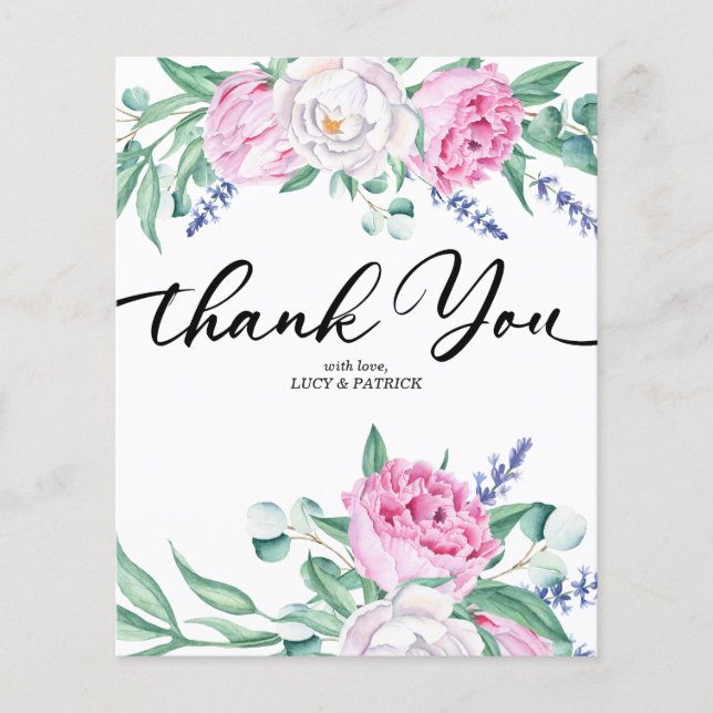 Rosa Eucalyptus com Blush Watercolor | Foto Obriga (Frente)