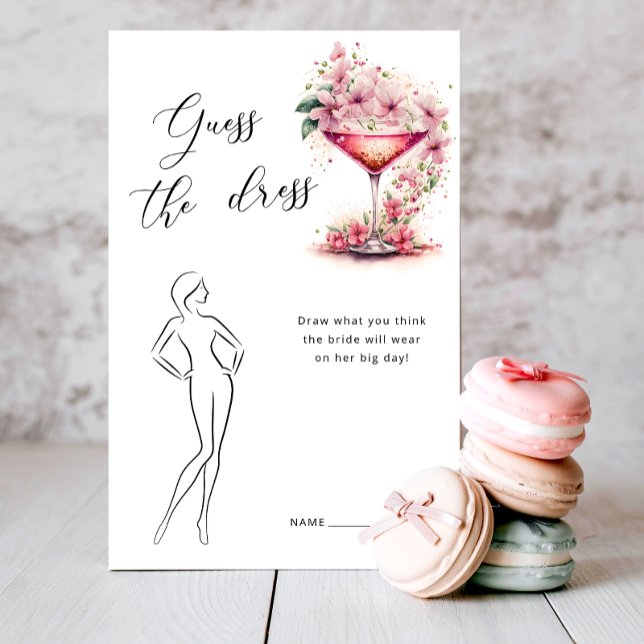 Rosa Floral Adivinha o Jogo do Chá de panela de Ve (Criador carregado)