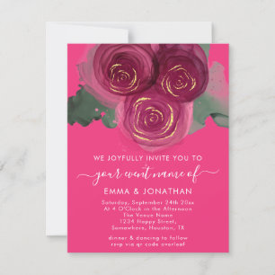 Rosa Floral Código QR Borgondy Marsala Candy