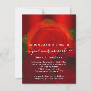 Rosa Floral Código QR Vermelho Vinho Elegante