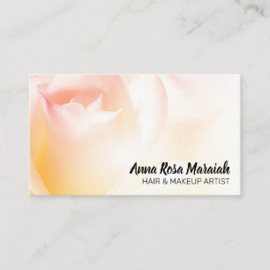 *~* Rosa Floral de Pêssego Cartão de visita de Pas