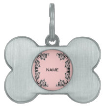 ROSA FLORAL do VINTAGE do Tag do animal de