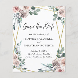 Rosa Floral Eucalyptus Floral Salve a Data