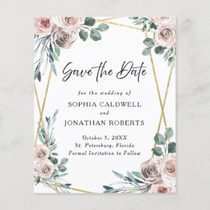Rosa Floral Eucalyptus Floral Salve a Data