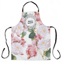 ROSA FLORAL GARDEN UNISEX All-Over Impressão Apron
