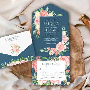 Rosa Floral Jardim de Rosas Pó Azul Casamento