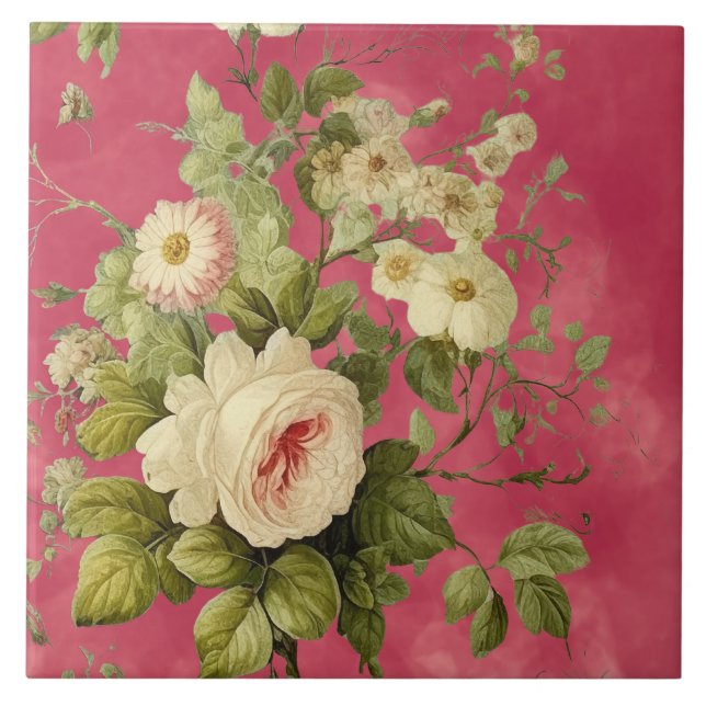 Rosa Floral Vintage Floral  (Frente)